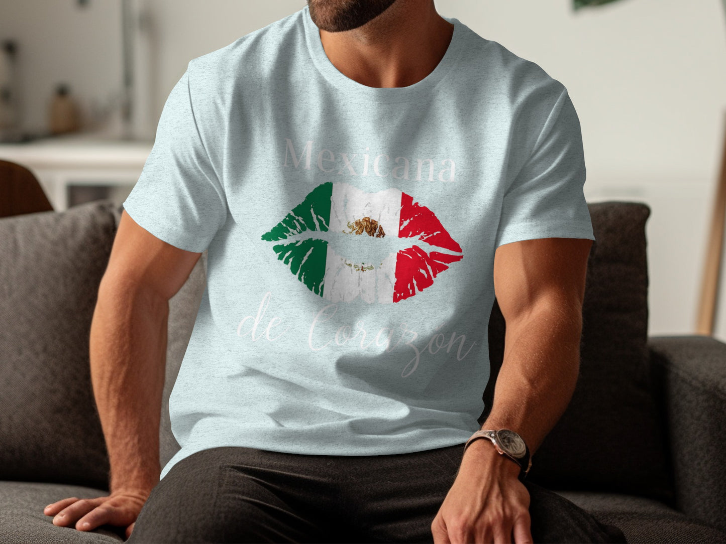 Mexicana de Corazon T-shirt with Lip Print product type