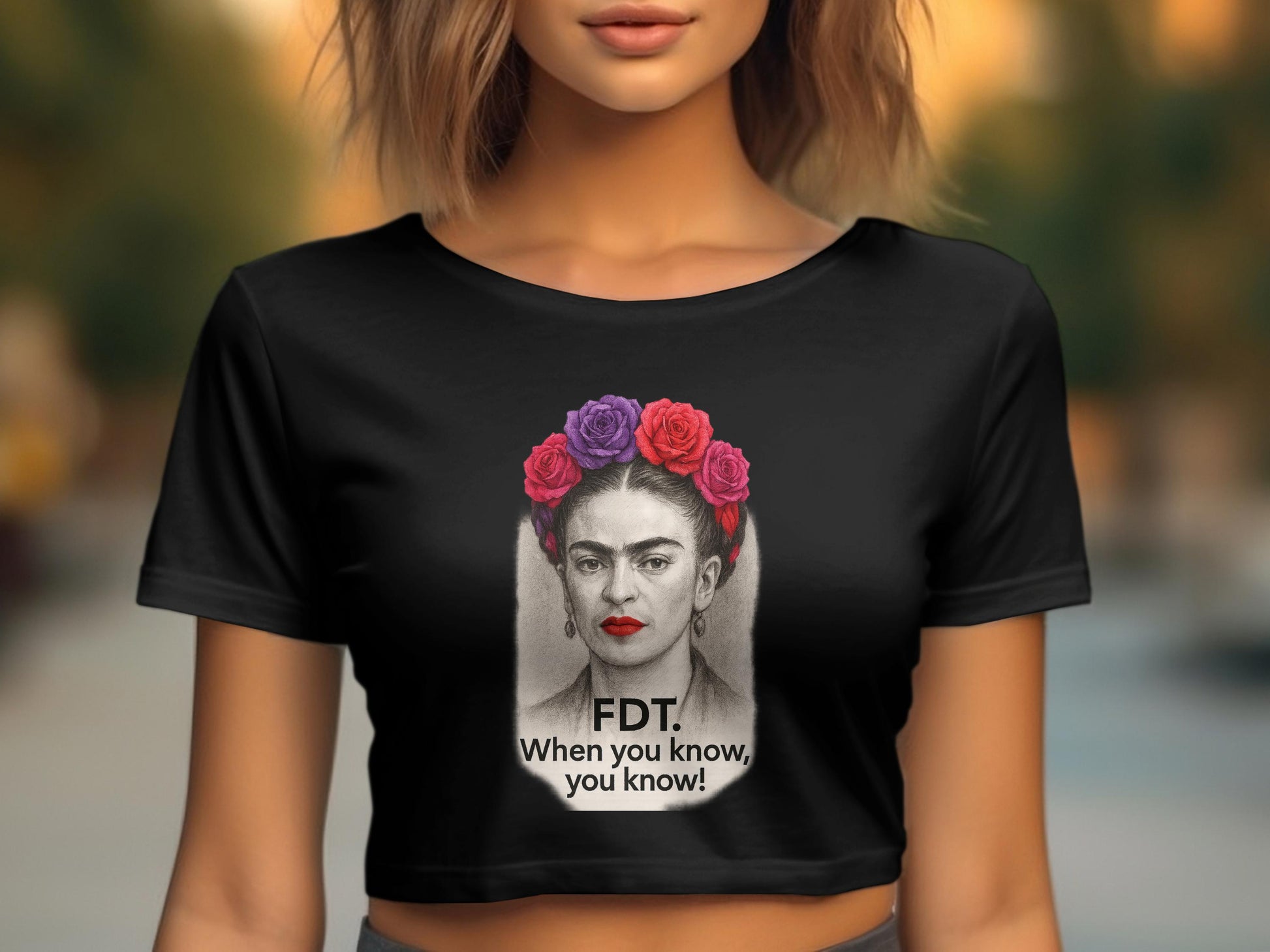 FDT When You Know You Know Graphic Crop Top product