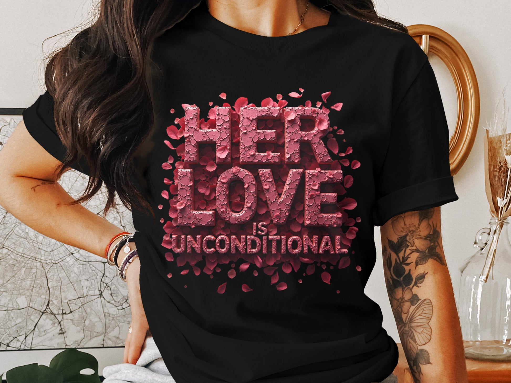 Her Love Is Unconditional Graphic Tee product