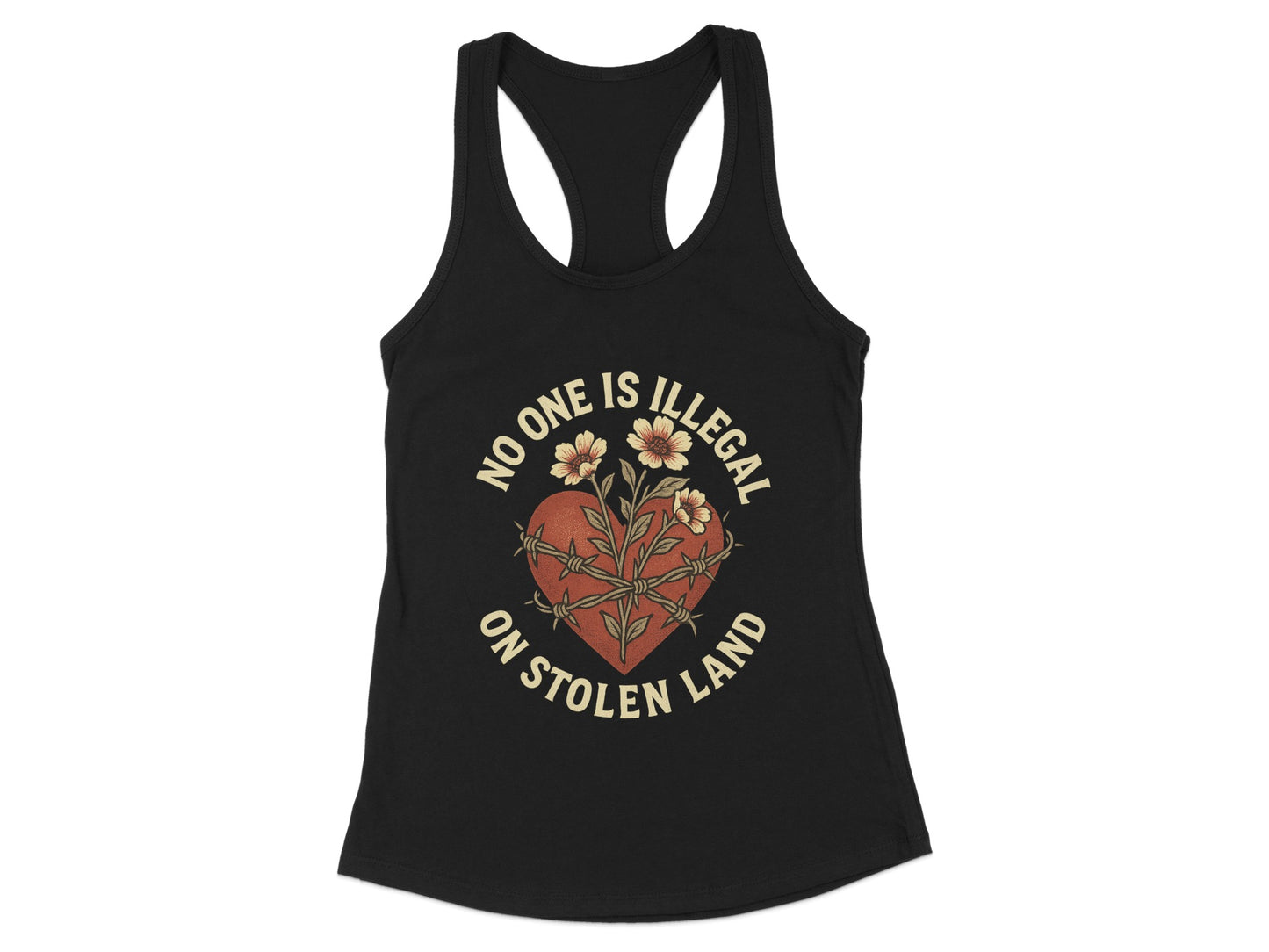 No One Is Illegal On Stolen Land Tank Top