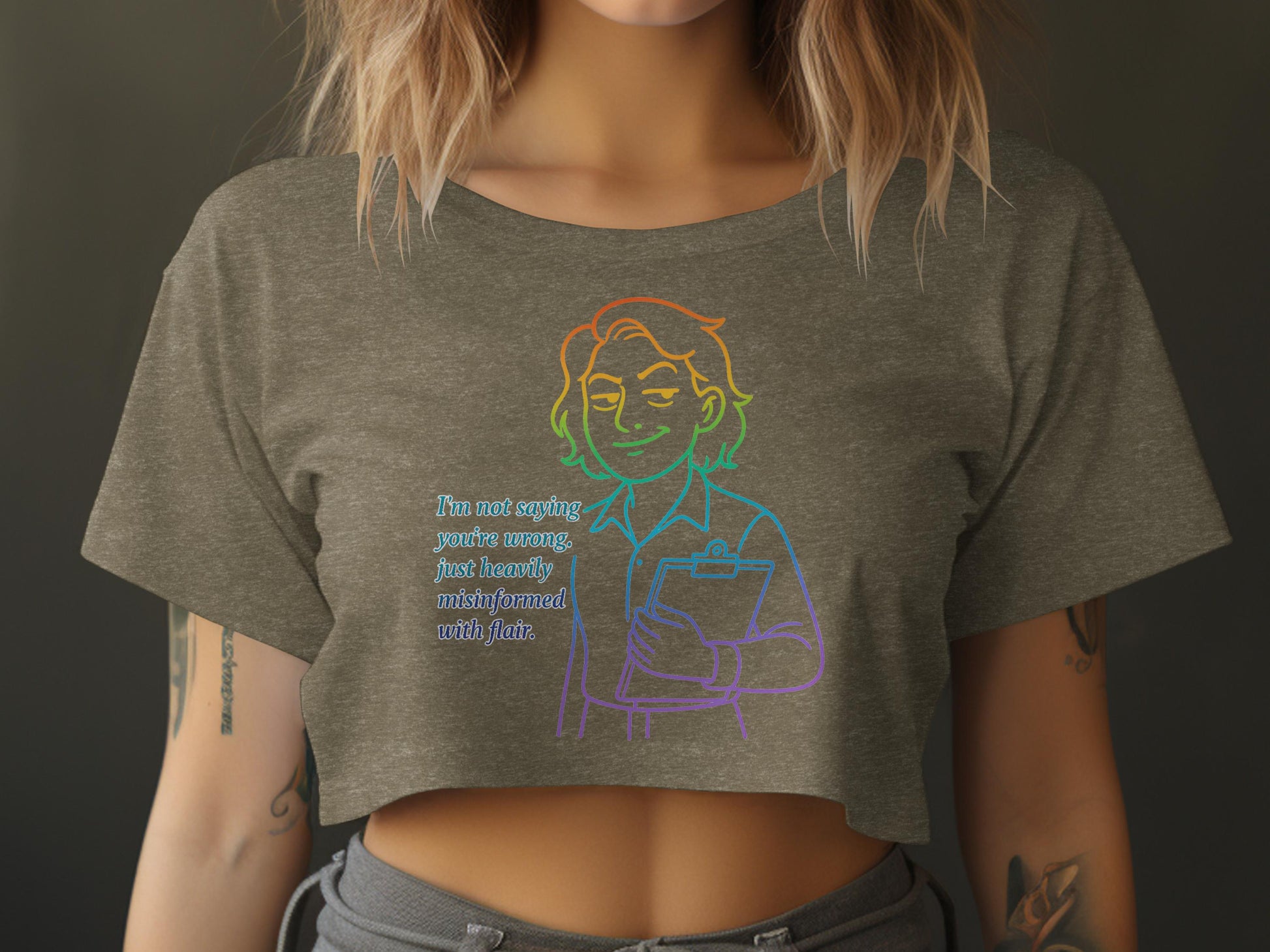 Just Heavily Misinformed with Facts Crop Top product type