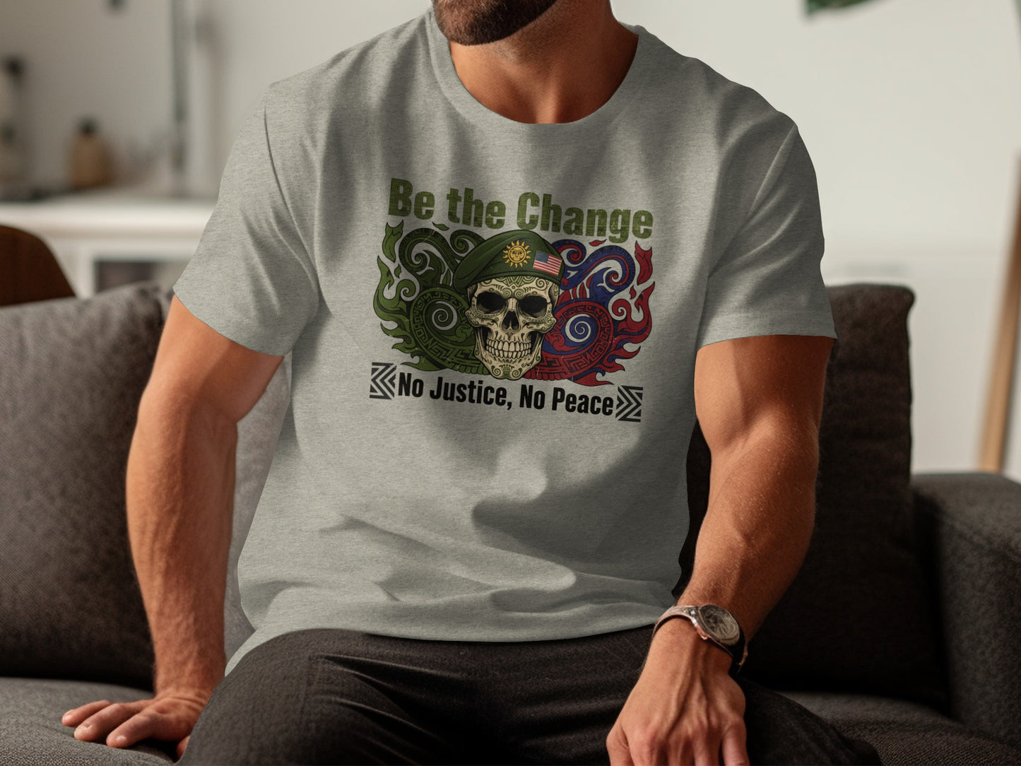 Be the Change No Justice No Peace T-shirt