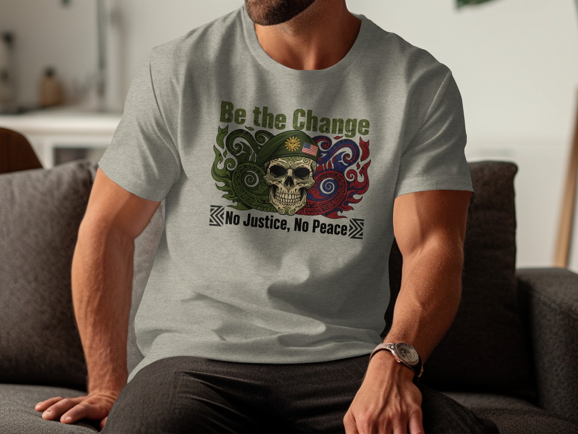 Be the Change No Justice No Peace T-shirt