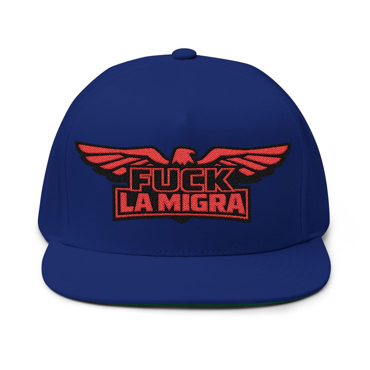 'Fuck La Migra Graphic Blue Cap Hat'