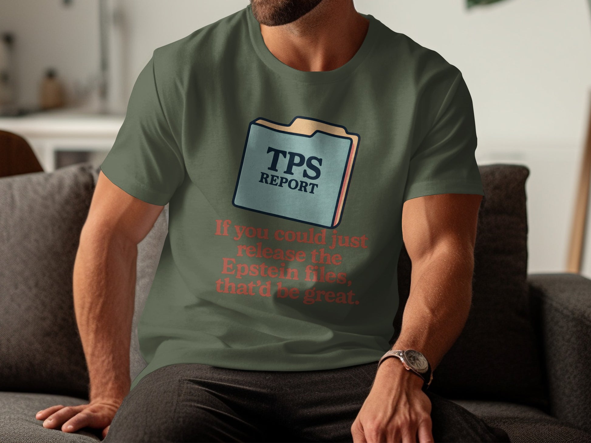 Funny TPS Report Epstein Files Graphic T-Shirt product