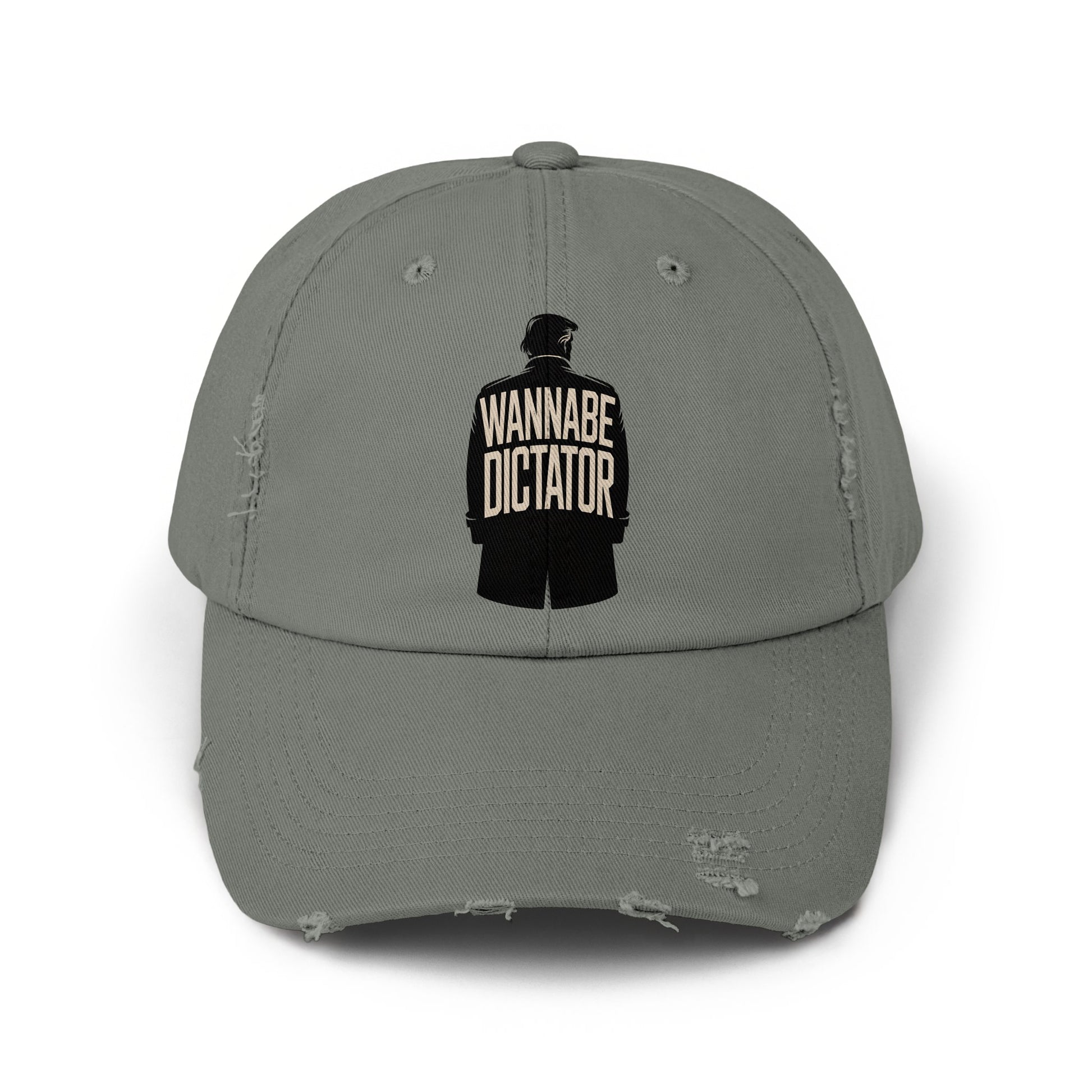 Wannabe Dictator Graphic Distressed Baseball Cap product type
