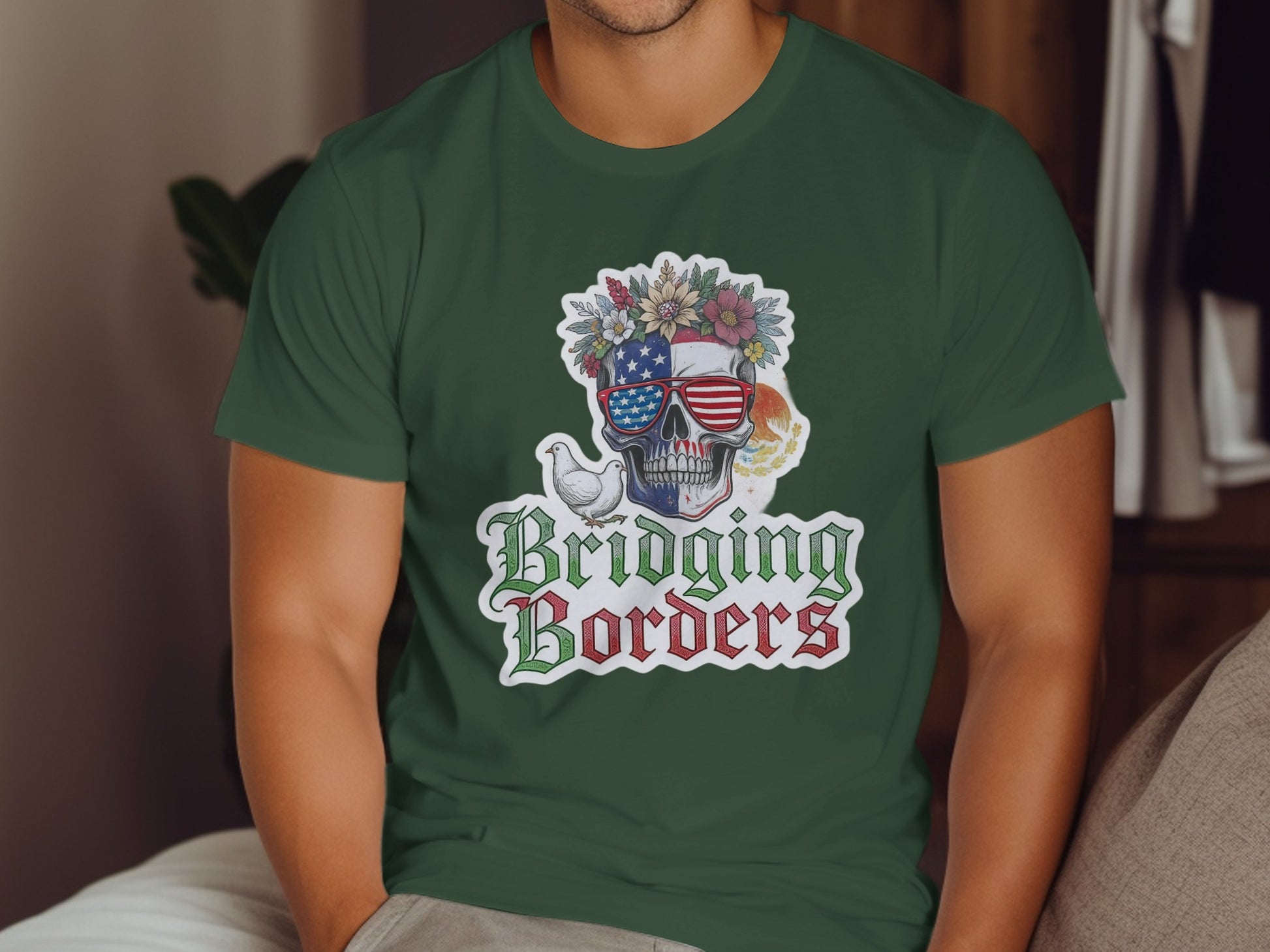Bridging Borders Skull Graphic T-Shirt product