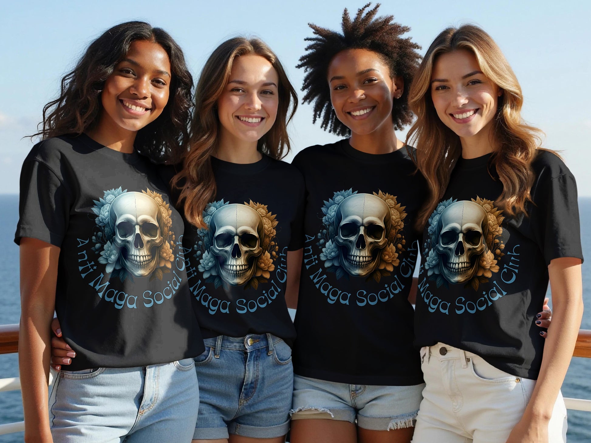 Anti Maga Social Club Skull Statement Shirt product