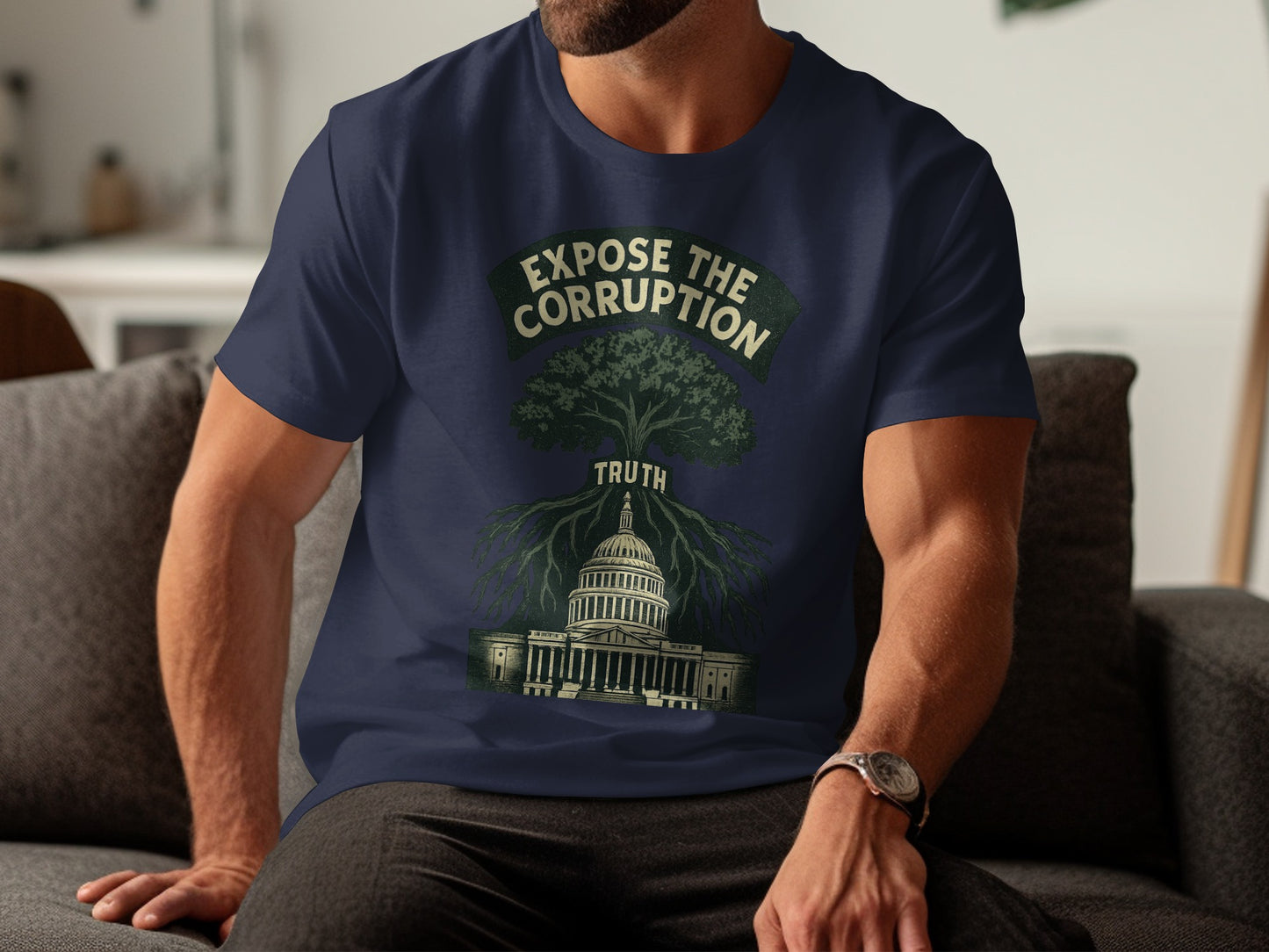 Expose the Corruption Truth Graphic Tee product
