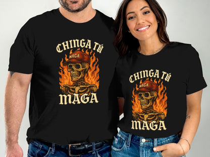 Chinga Tu Maga Skull Graphic Shared Statement product