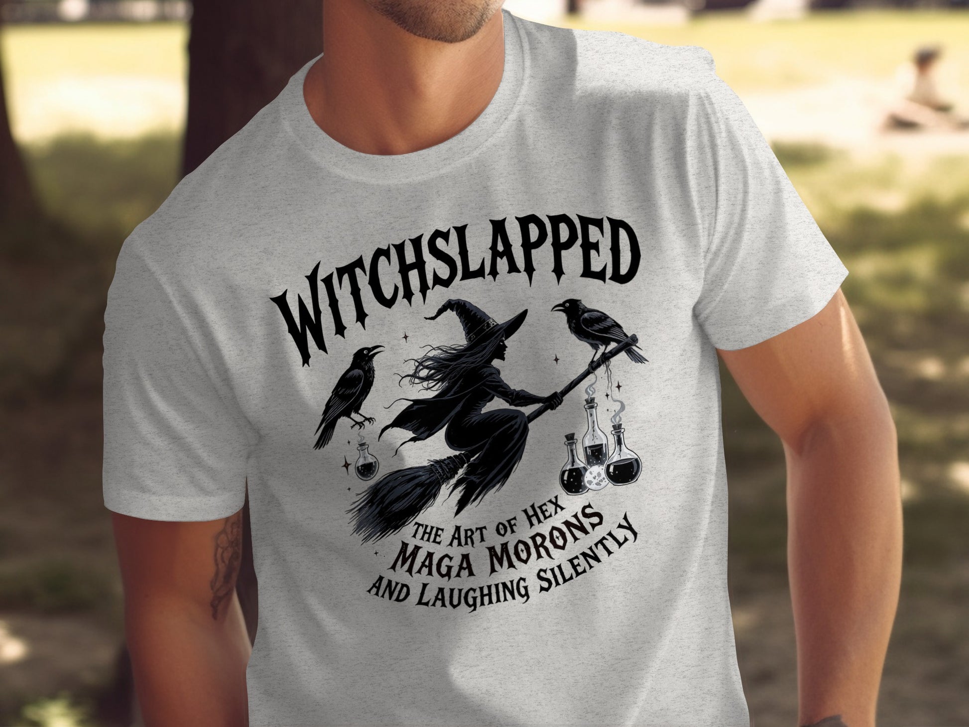 Witchslapped Maga Morons Witch Humorous T-Shirt Product