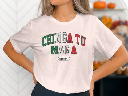 Chingatu Maga EST8647 Statement Graphic Tee