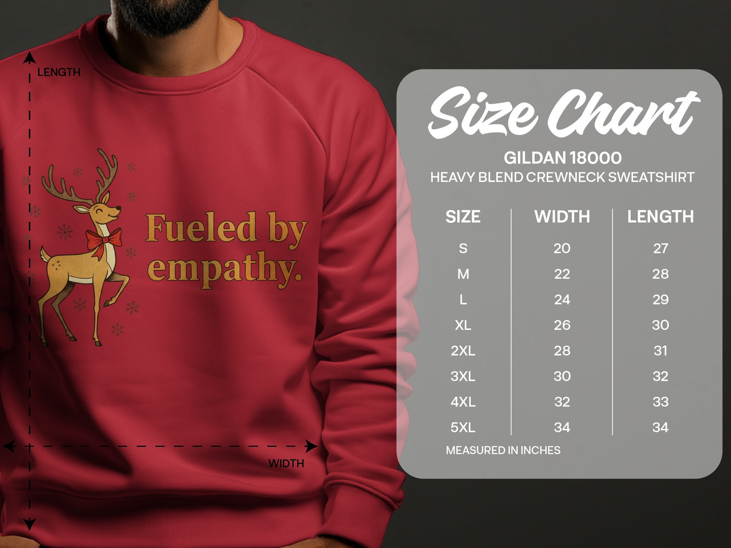 Fueled by Empathy Graphic Sweatshirt Gift
