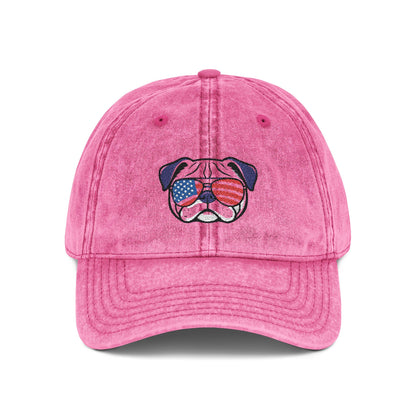 4th of July Hat TOp Quality Vintage Embroidered Cap -4th July Dog Hat