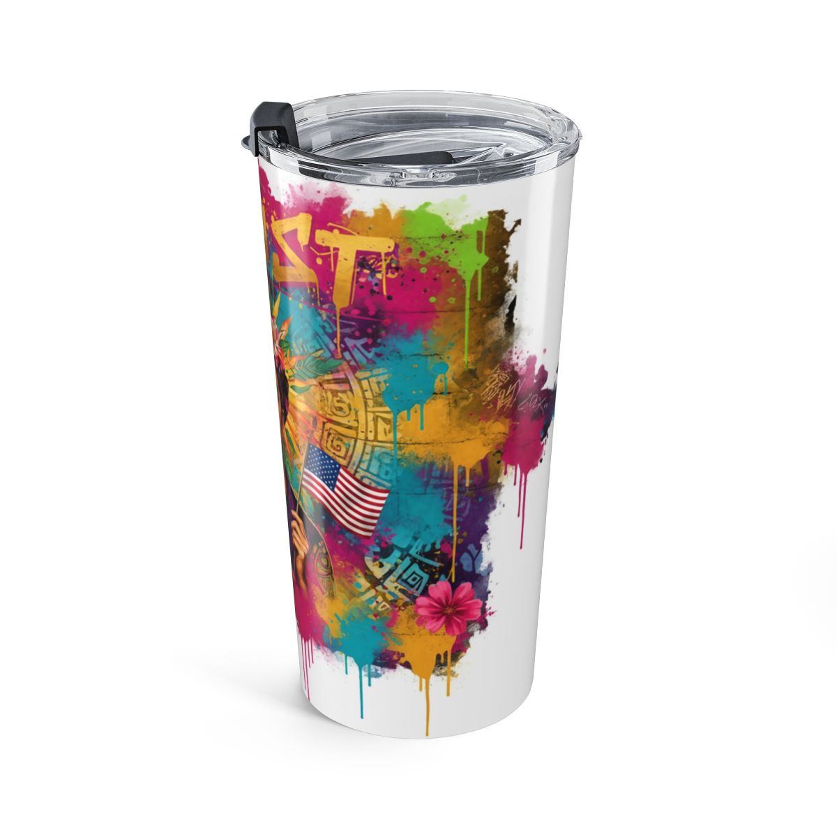 Colorful Artistic Design Tumbler Travel Mug