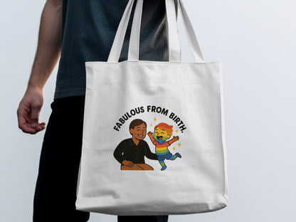 Fabulous From Birth Design Tote Bag product type