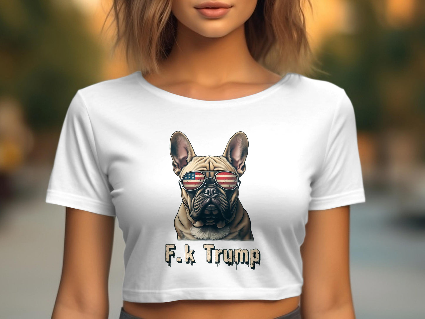 F.k Trump French Bulldog Statement Tee product