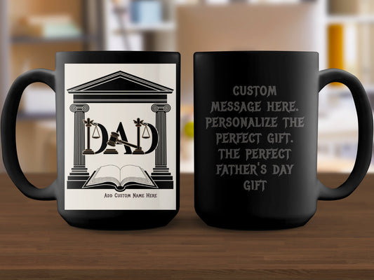 Personalized Dad Design Custom Message Mug Product