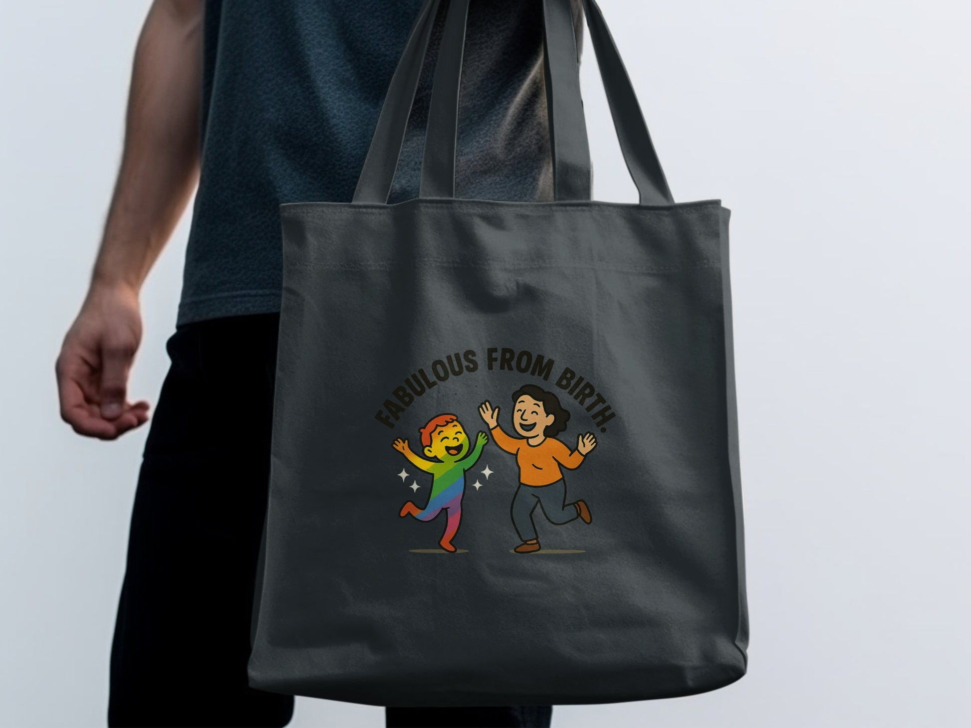 Fabulous From Birth Graphic Tote Bag product type