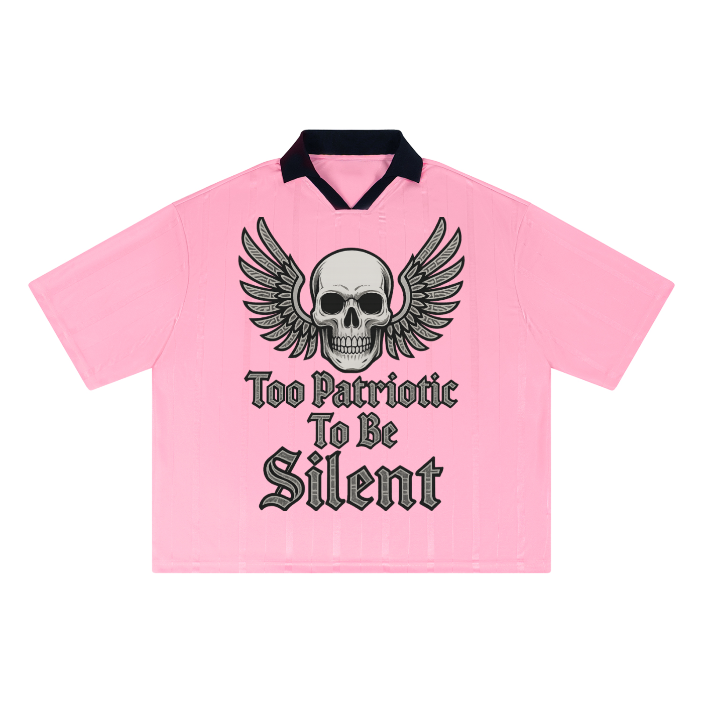 Anti Trump & Anti Maga Tee Unisex Striped Boxy Soccer Jersey