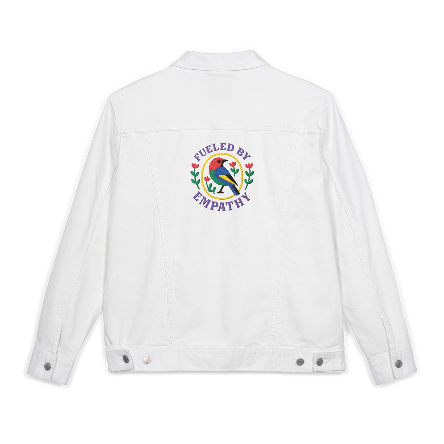 Embroidered Unisex Denim Jacket - Express Yourself with Unique Stitching, Casual Streetwear, Summer Festivals, Gifts for Trendsetters, [...]