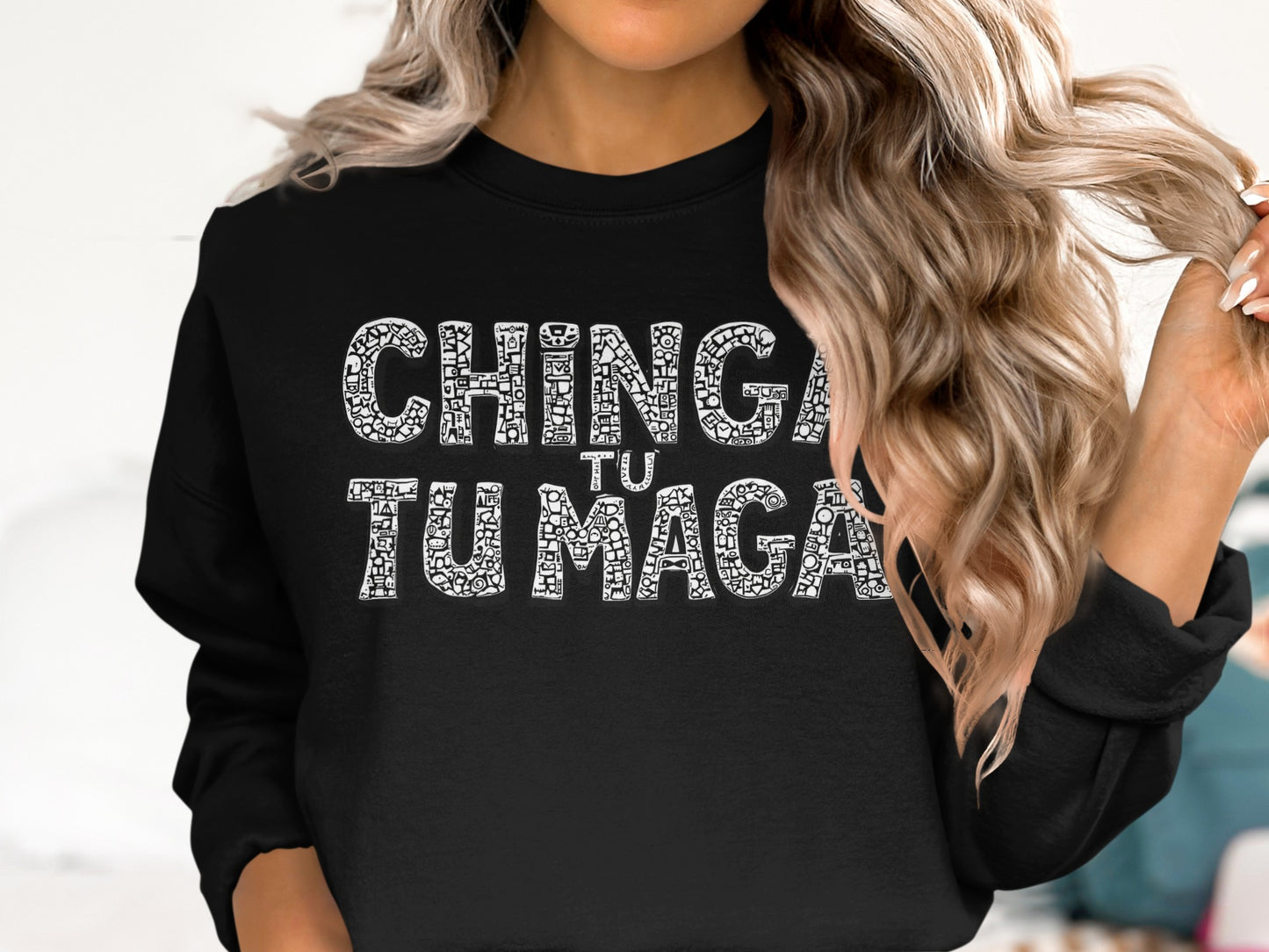 CHINGA TU TU MAGA Printed Sweatshirt for a Stylish Look