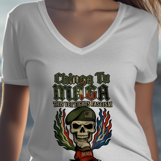 Chinga Tu MAGA This Vet Fights Fascism T-Shirt product type