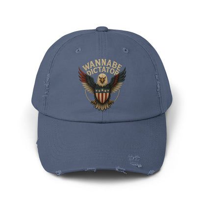 Wannabe Dictator Eagle Embroidered Distressed Cap product