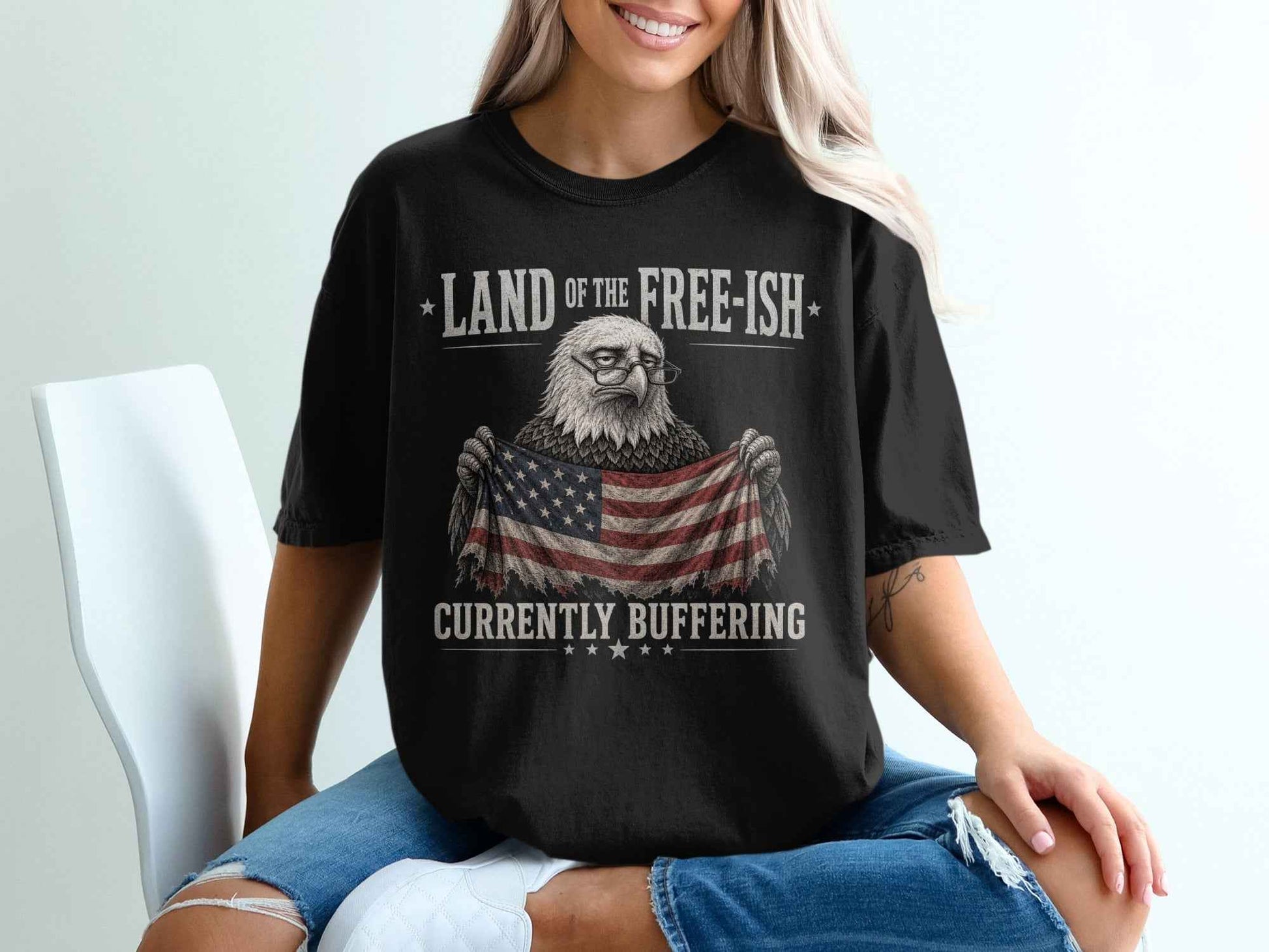 Free-ish" Eagle Graphic T-Shirt