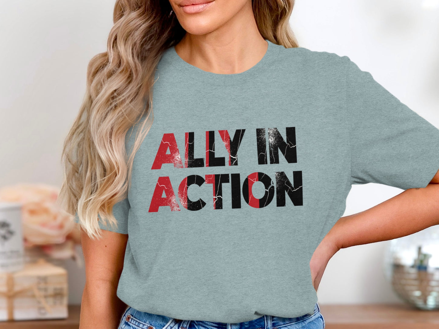 Ally In Action Printed T-shirt Fashion Statement