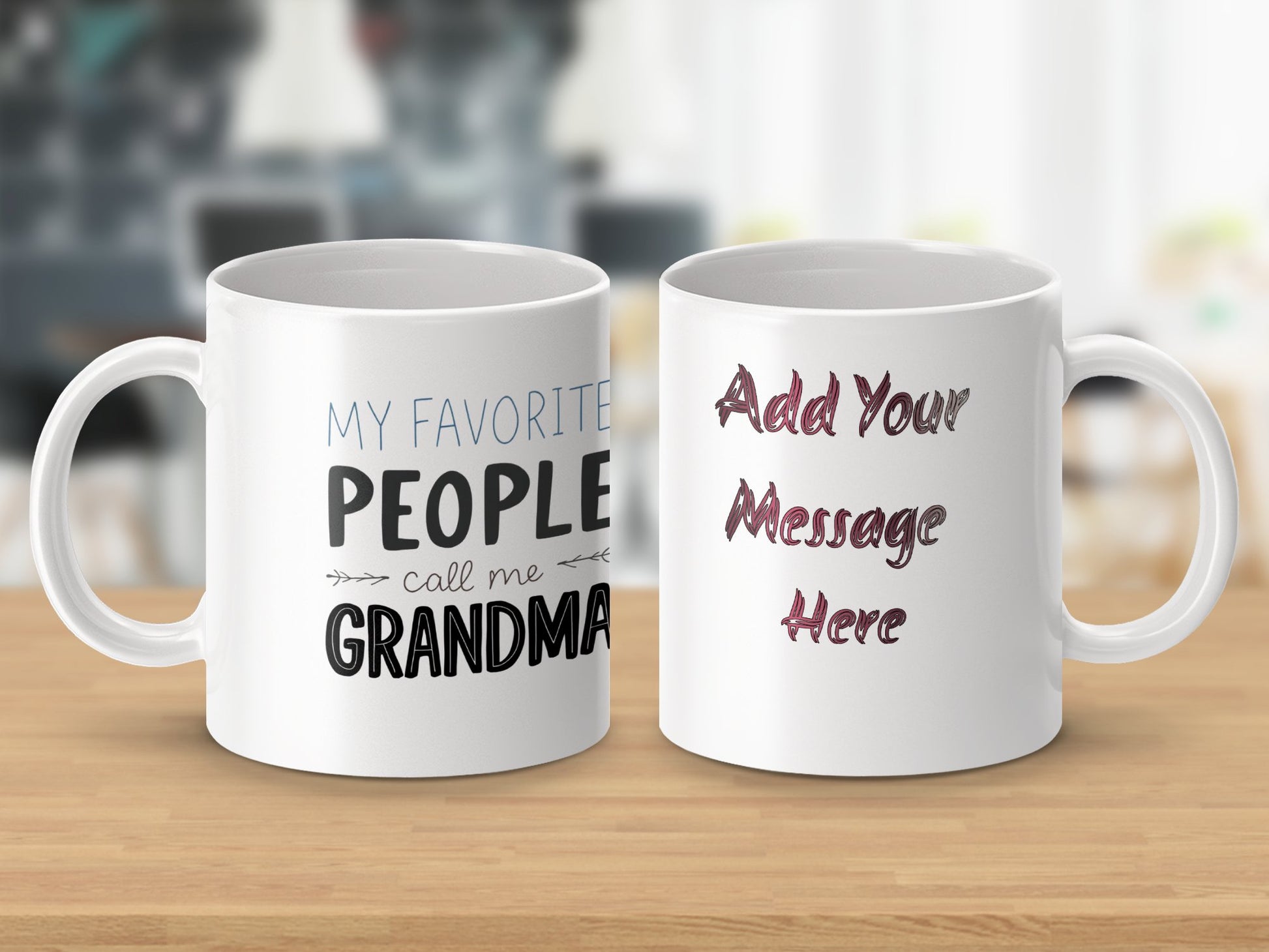 My Favorite People Call Me Grandma Custom Mug Product