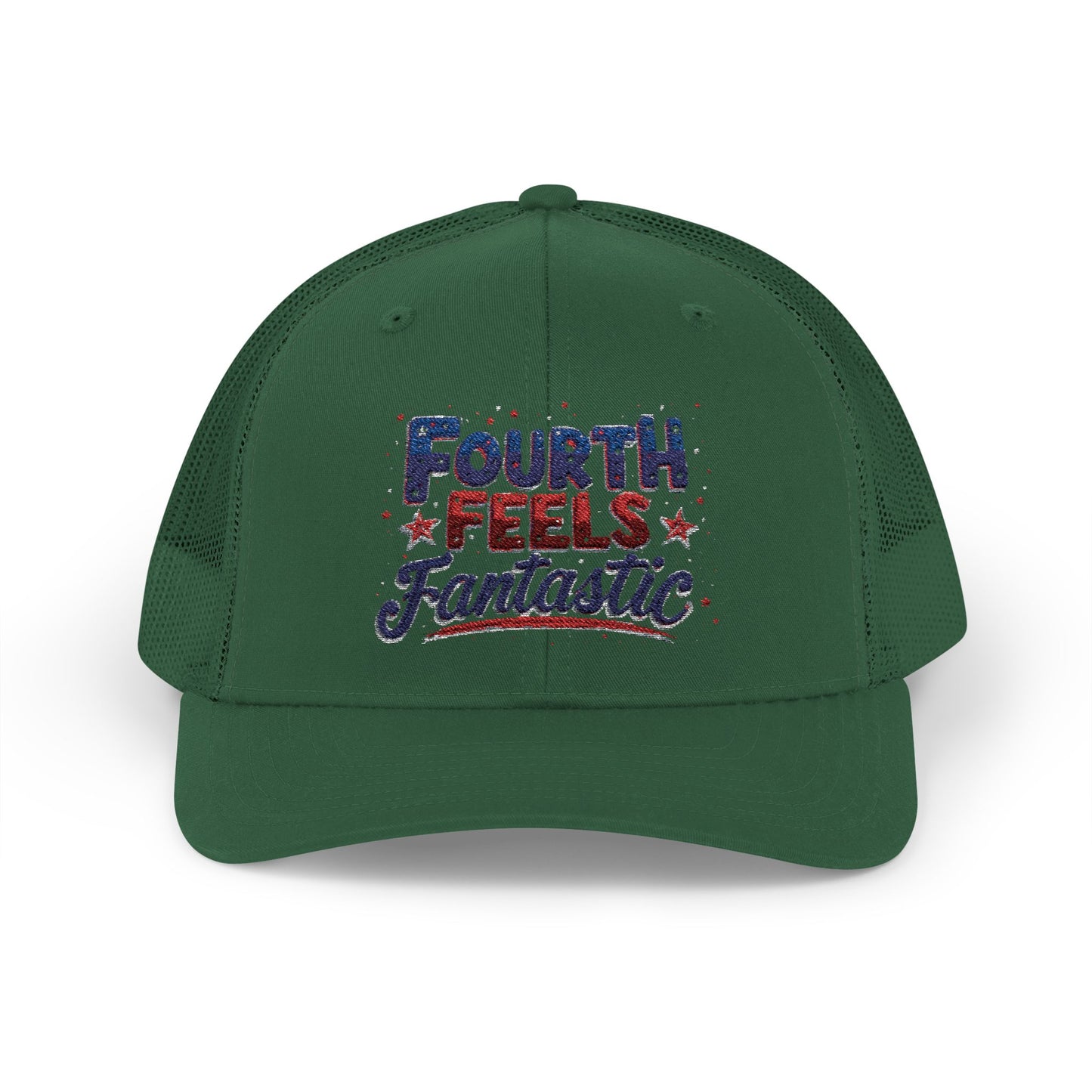Fourth of July Celebration Snapback Cap - Patriotic Trucker Hat