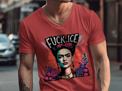 Vibrant Frida Kahlo Graphic Tee with Bold Statement
