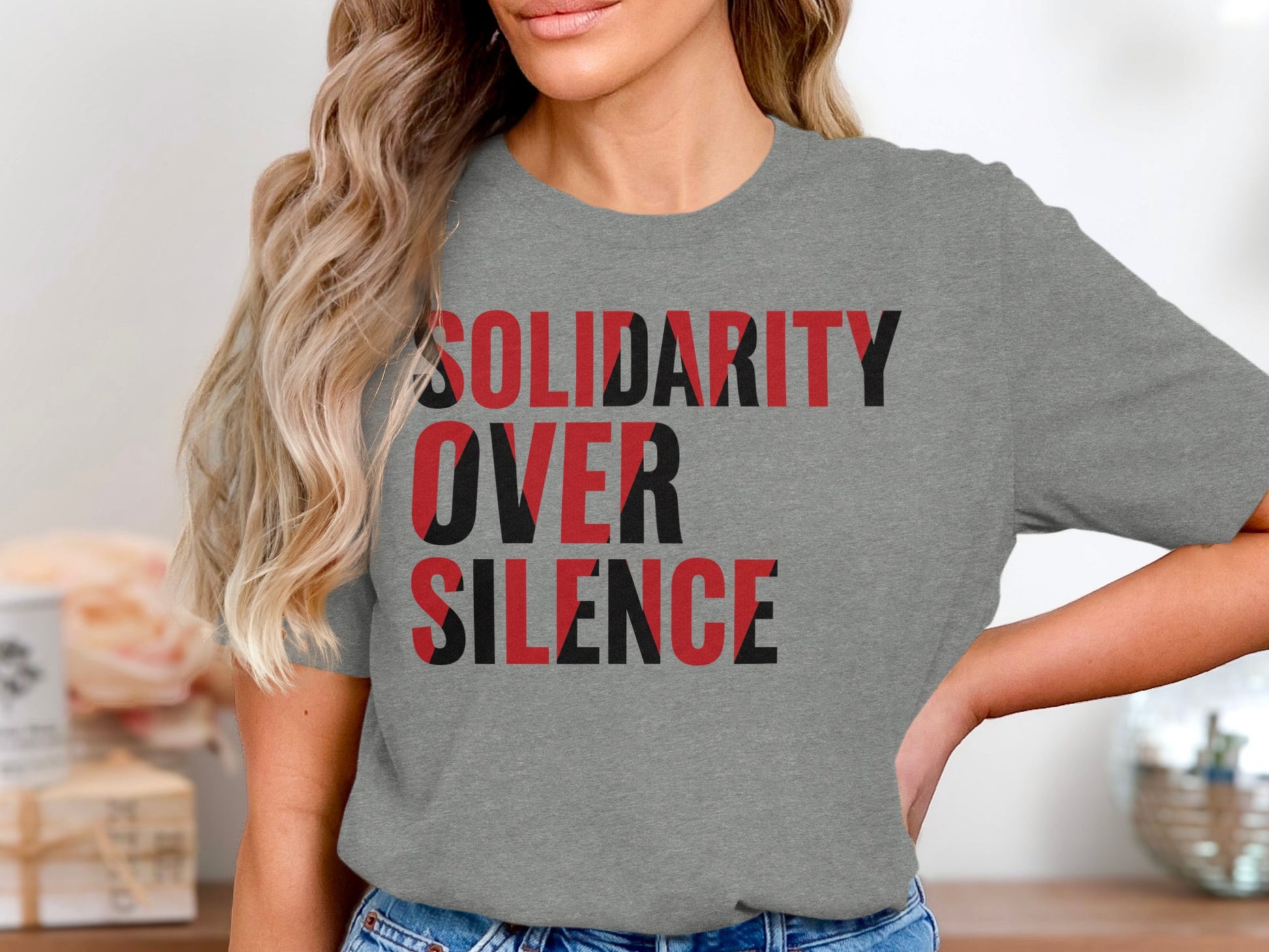 Solidarity Over Silence Statement T-shirt