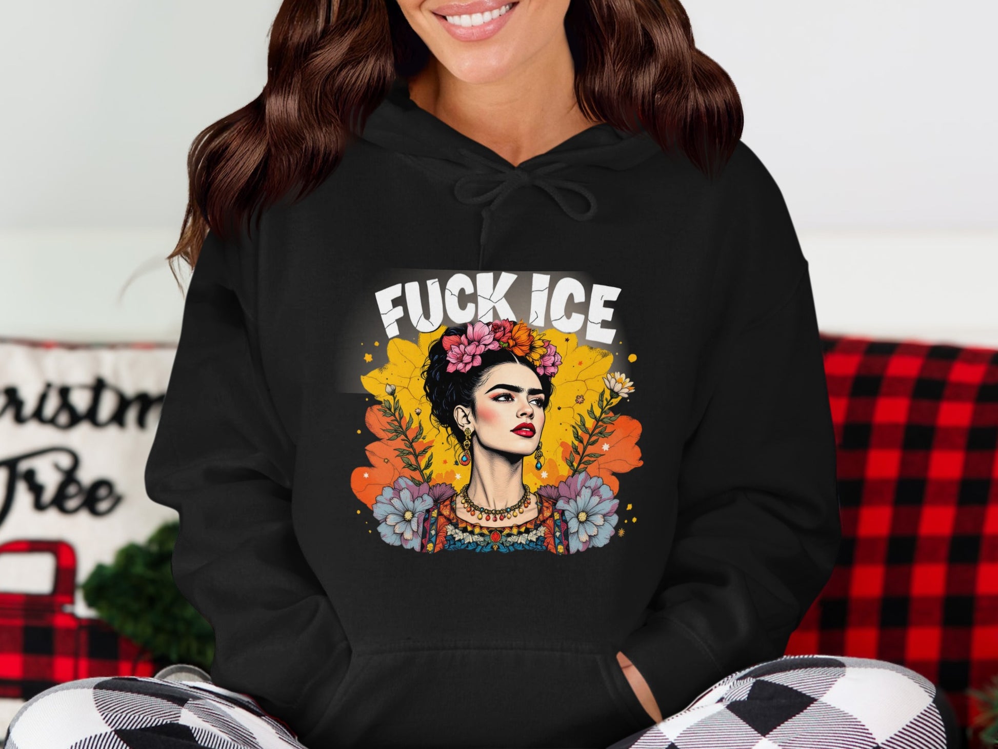 Frida Kahlo Inspired Fuck Ice Hoodie product type