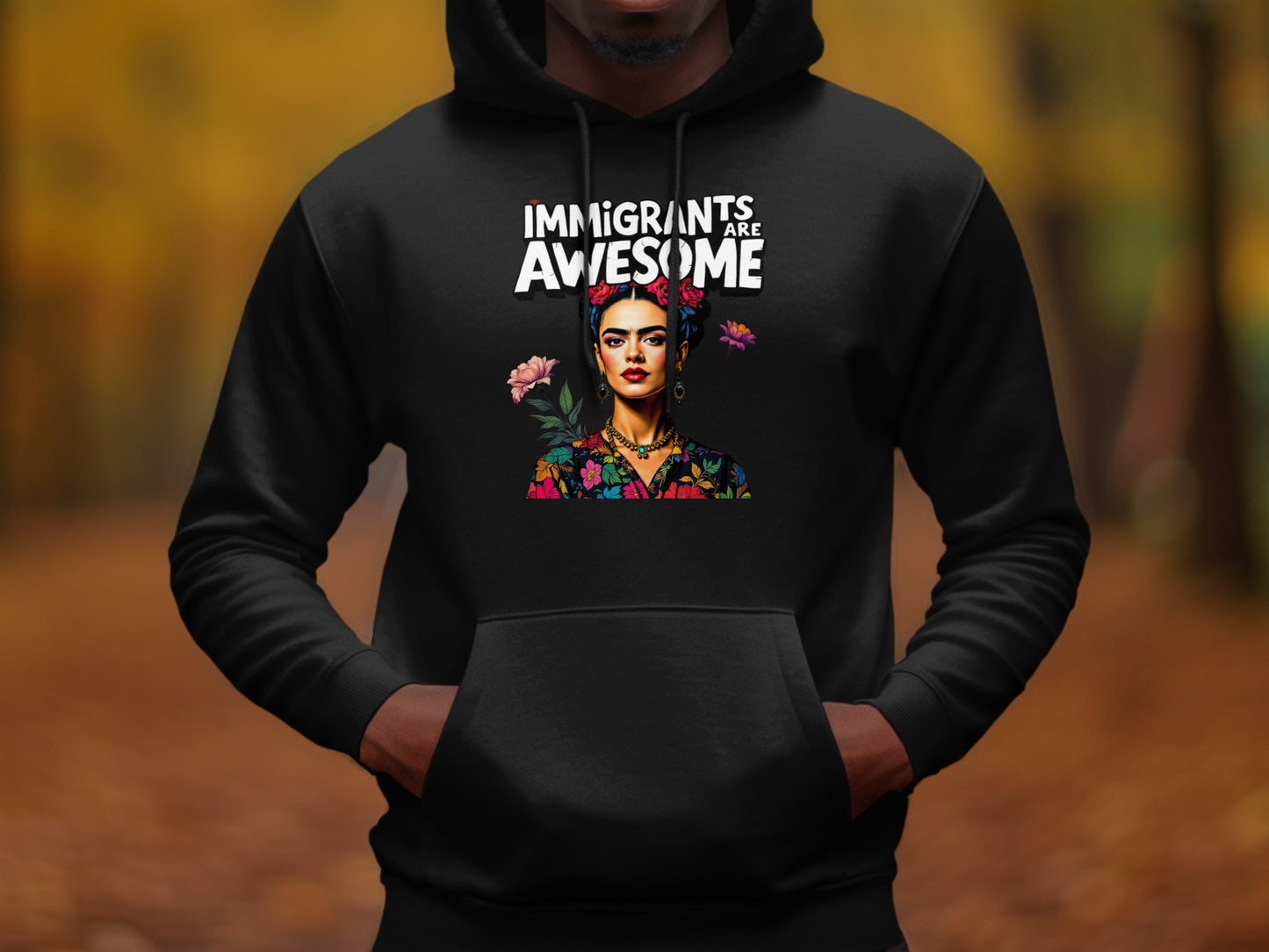 Immigrants Are Awesome Colorful Hoodie product type
