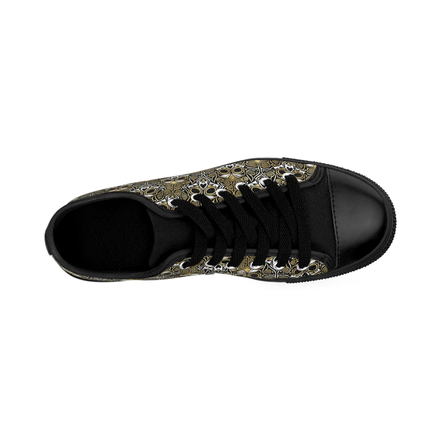 Gothic Skull Pattern Women's Sneakers | Edgy Footwear, Unique Fashion, Casual Shoes, Halloween Style, Gift for Her