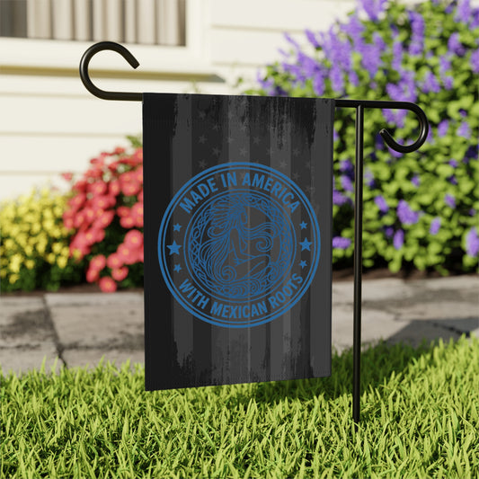 Made in America with Mexican Roots Garden Flag