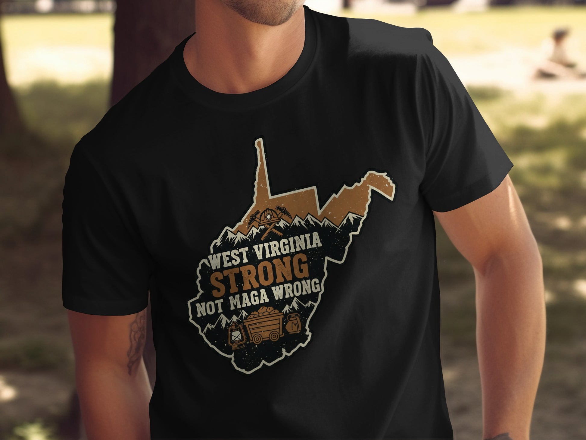 West Virginia Strong Not Maga Wrong Graphic Shirt product type