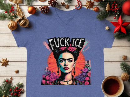 Frida Kahlo Inspired Emotive Art T-Shirt