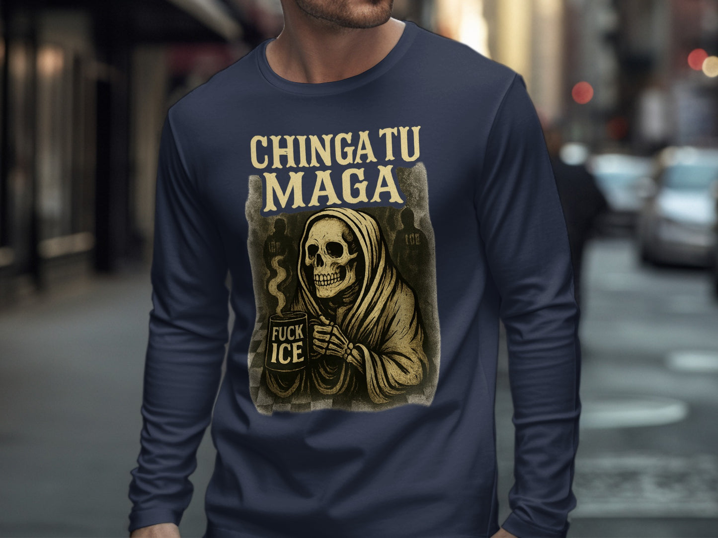 Chingatu Maga Skeleton Horror Themed Shirt