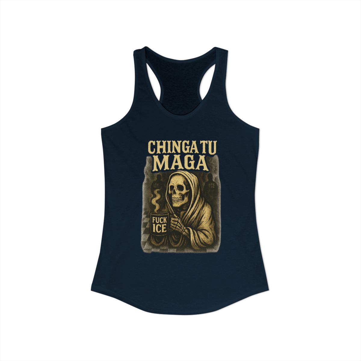 Chinga Tu Maga Fuck Ice Graphic Tank Top