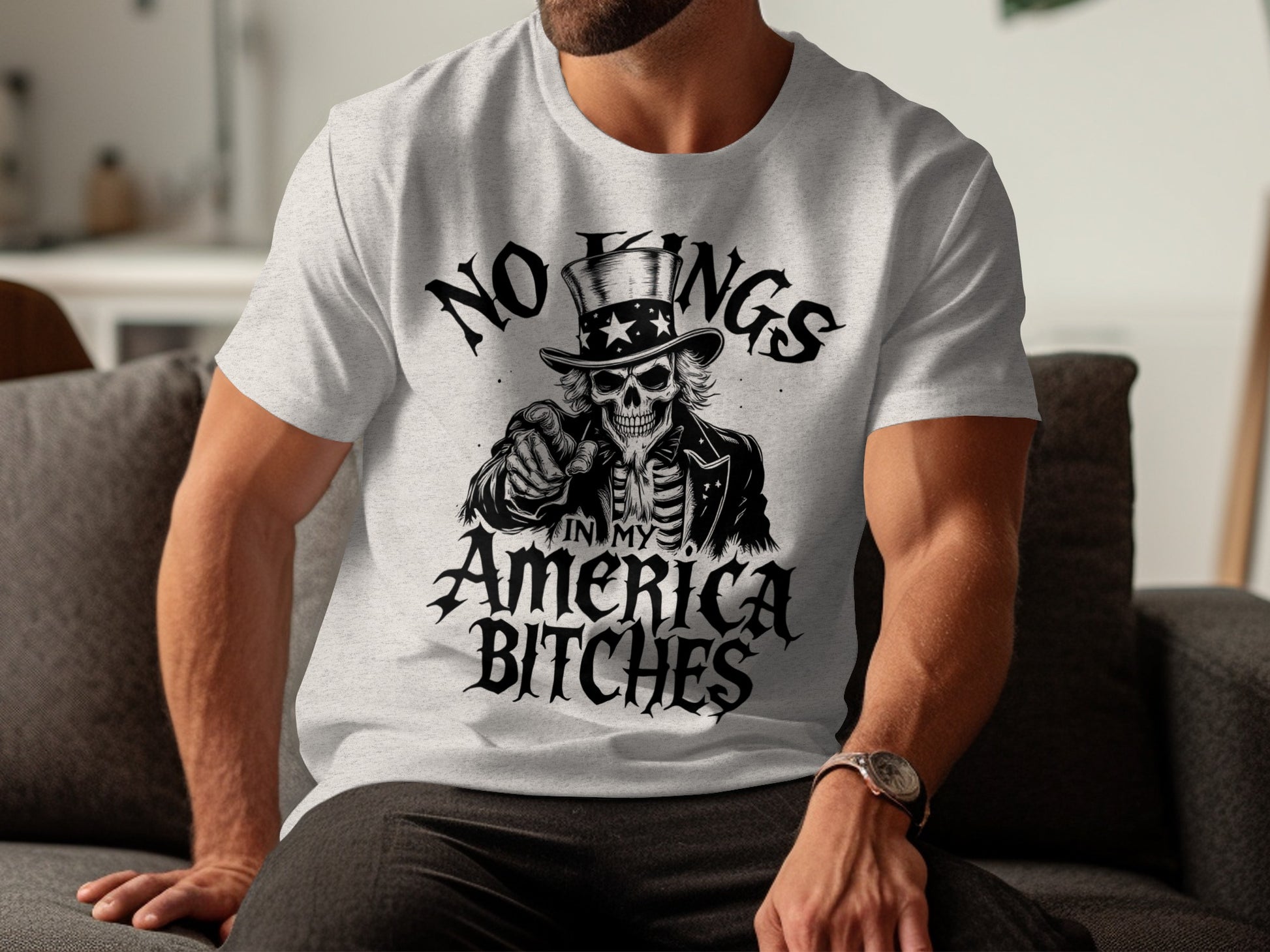 No Kings in My America Bitches Tshirt product