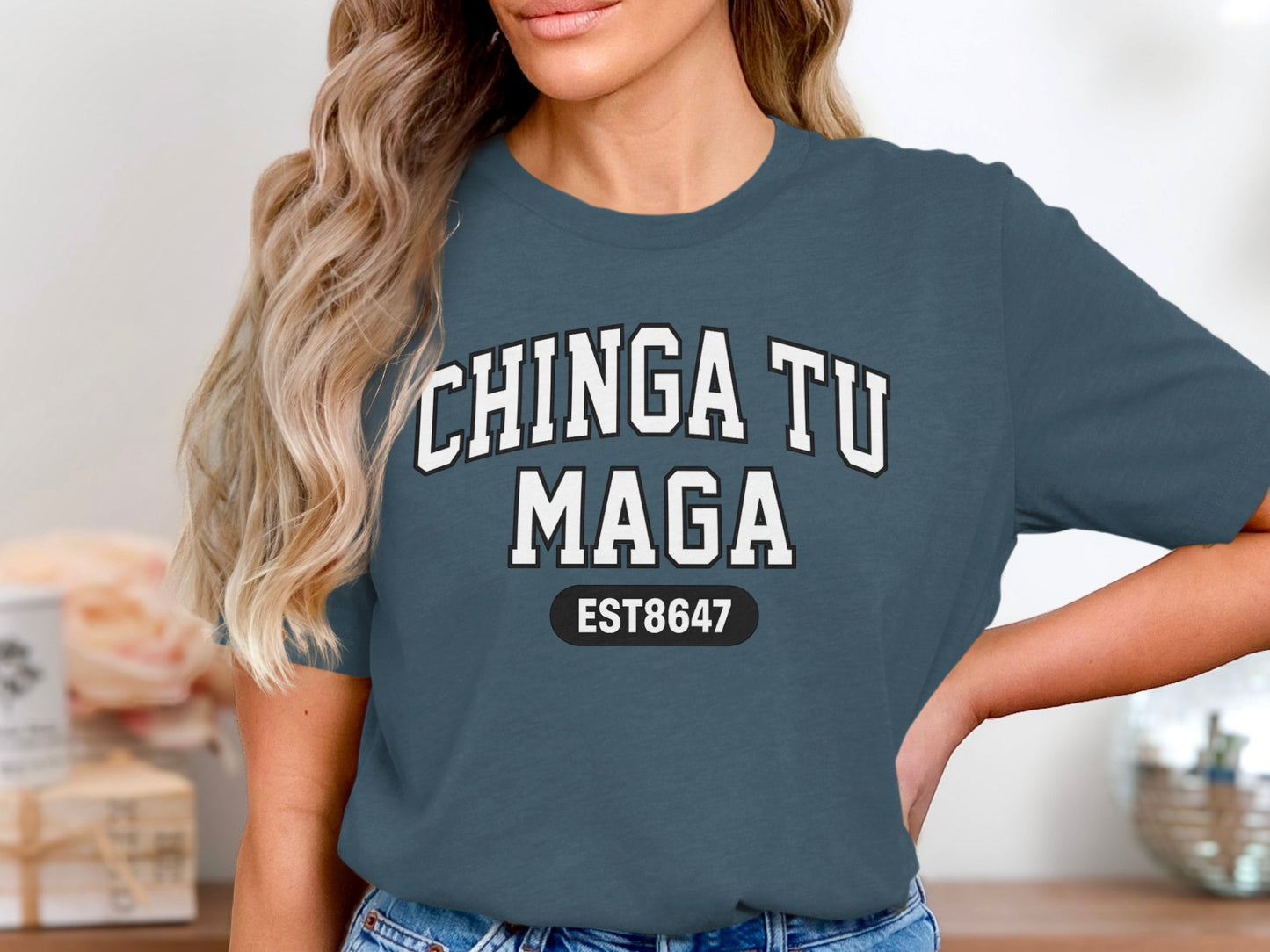 Chinga Tu Maga EST8647 Graphic Tee Casual Shirt