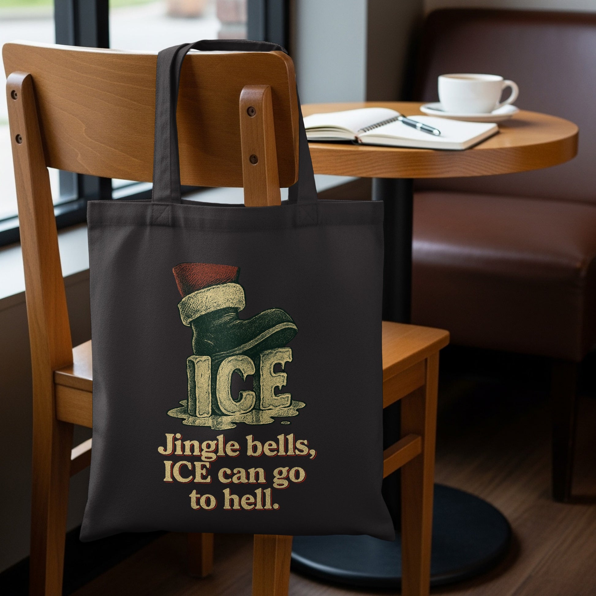 Jingle Bells ICE Can Go To Hell Tote Bag
