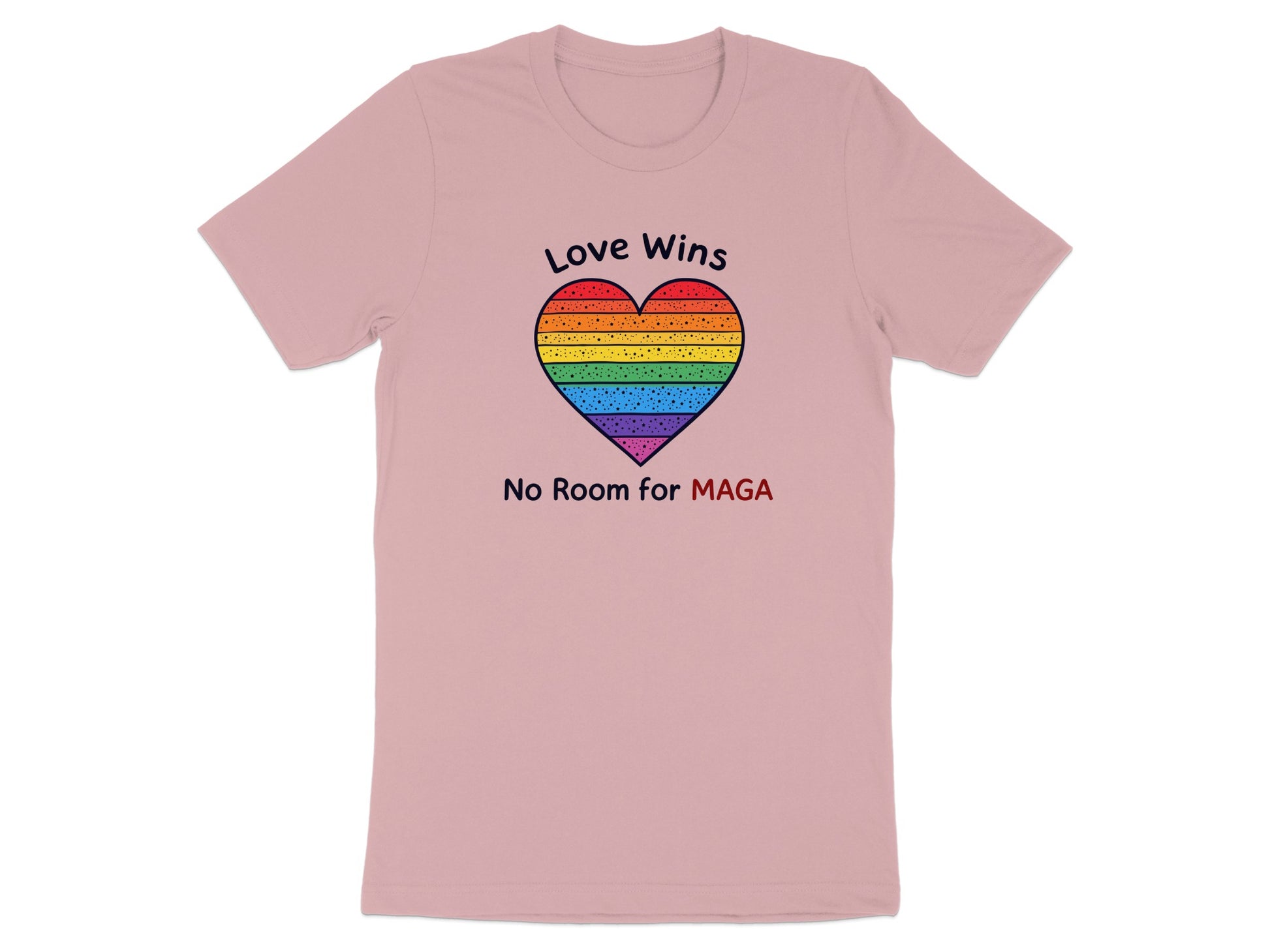 Love Wins No Room for MAGA Heart Design Shirt