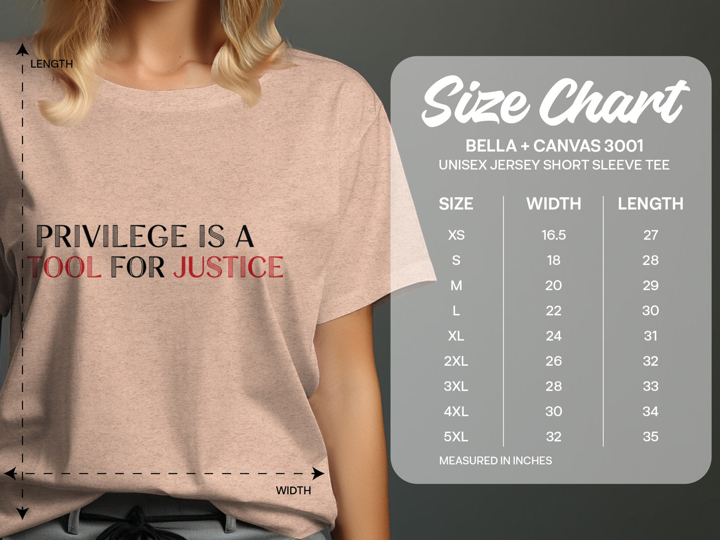 Privilege Is A Tool For Justice T-Shirt
