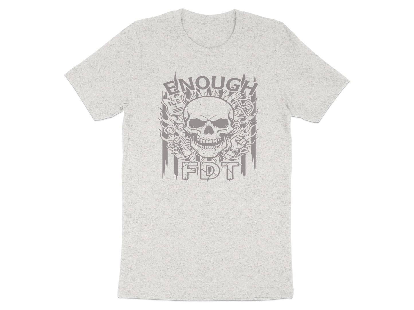 Enough FDT Skull Graphic T-Shirt for Trendy Fashion