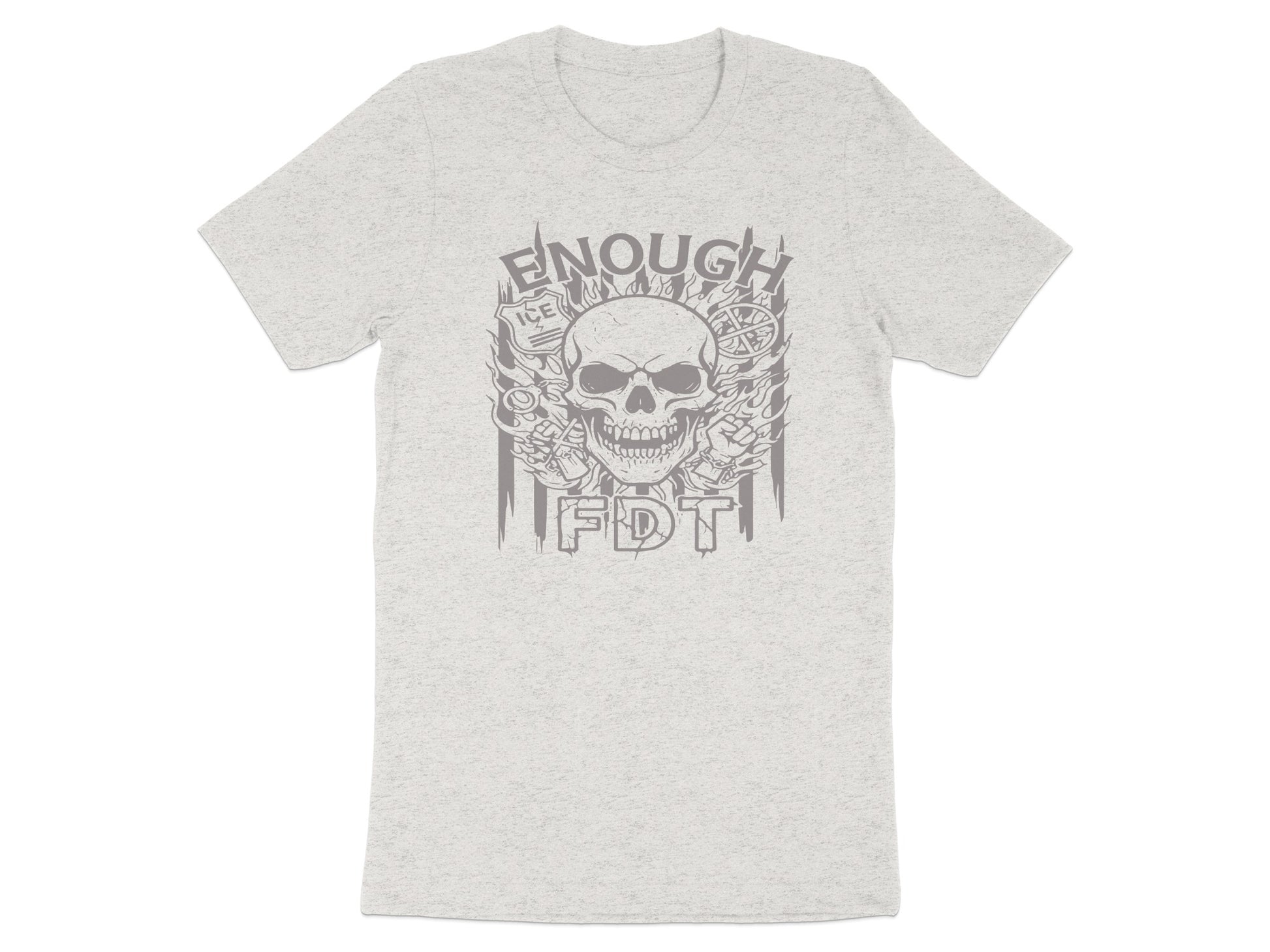 Enough FDT Skull Graphic T-Shirt for Trendy Fashion