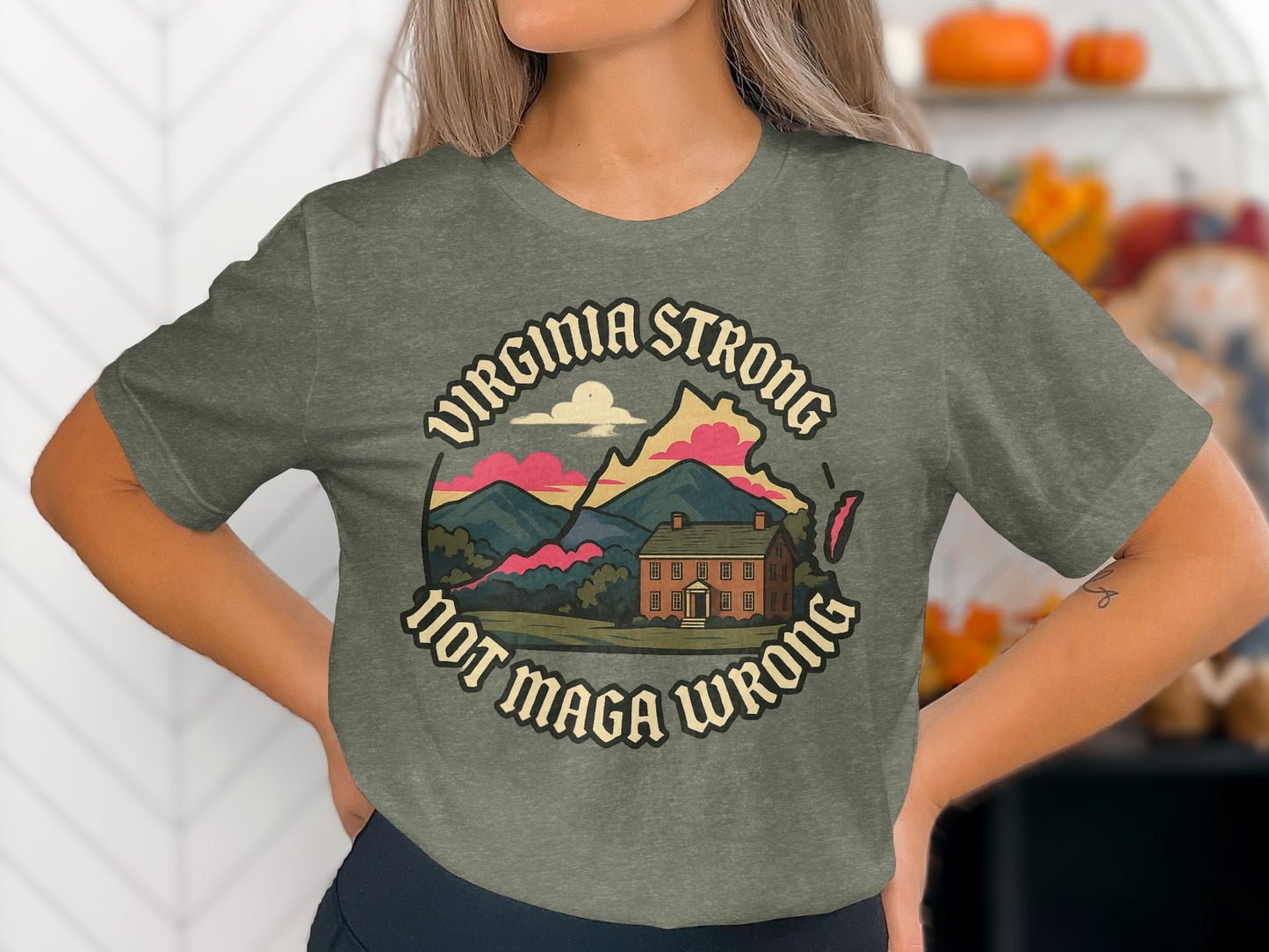 Virginia Strong Not Maga Wrong T-shirt product type